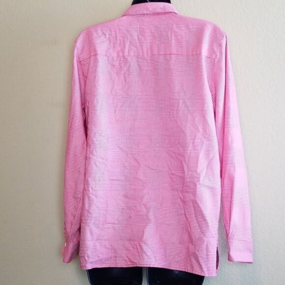 Foxcroft Houndstooth Button Down Top - Picture 6 of 8